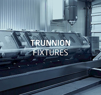 Machining center with trunnion fixture