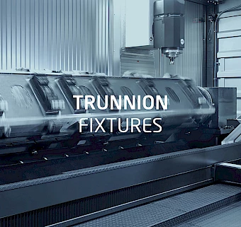 Centre d'usinage avec fixation trunnion